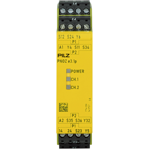 Relee de siguranta - PNOZ e3.1p 24VDC 2so, Releu de siguranță (autonom), intrări: cablare cu 2 canale