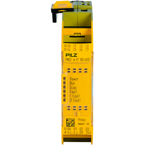 Relee de siguranta - PNOZ m EF 8DI4DO, Controlere mici și sigure configurabile PNOZmulti 2, modul de expansiune, 8 intrări digitale 