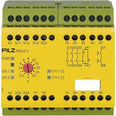 Relee de siguranta - PNOZ V 30s 24VDC 3n/o 1n/c 1n/o t, Releu de siguranță (autonom), intrări: 1/2 canal
