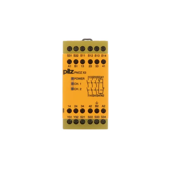 Relee de siguranta - PNOZ X3 24VAC 24VDC 3n/o 1n/c 1so, Releu de siguranță (autonom), intrări: 1/2 canal