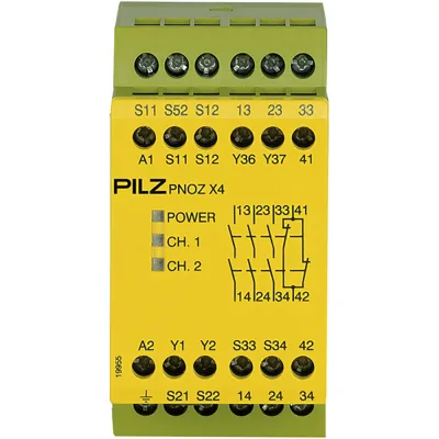 Relee de siguranta - PNOZ X4 230VAC 3n/o 1n/c, Releu de siguranță (autonom)