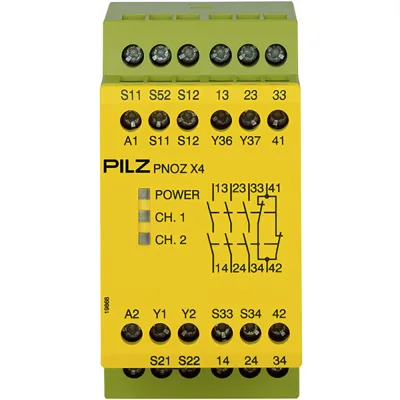 Relee de siguranta - PNOZ X4 24VDC 3n/o 1n/c, Releu de siguranță (autonom)