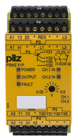 Relee de siguranta - 777949, PSWZ X1P 0,5V /24-240VACDC 2n/o 1n/c 2so