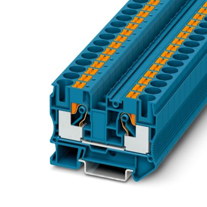 Cleme terminale - PT 10 BU, Bloc terminal de trecere, nom. tensiune: 1000 V, curent nominal: 57 A