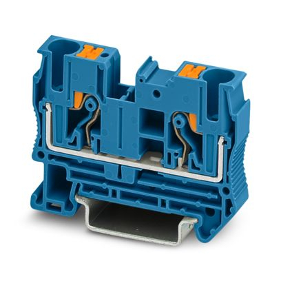 Cleme terminale - PT 6 BU, Bloc terminal de trecere, nom. tensiune: 1000 V, curent nominal: 41 A, număr de conexiuni: 2