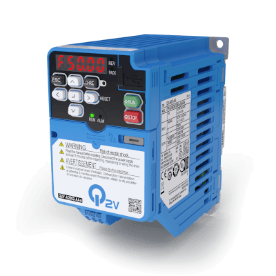 Convertizoare de frecventa - Q2V-A2001-AAA, Convertizor Q2V 200V, ND: 1.2 A / 0.2 kW, HD: 0.8 A / 0.1 kW,  filtru EMC
