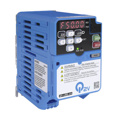 Convertizoare de frecventa - Q2V-A2002-AAA, Convertizor  Q2V 200V, ND: 1.9 A / 0.37 kW, HD: 1.6 A / 0.25 kW, filtru EMC