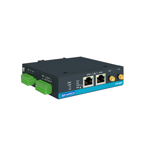 Produse automatizari industriale - Router LTE ICR-2400, EMEA, 2x Ethernet , 1x RS232, 1x RS485, Metal
