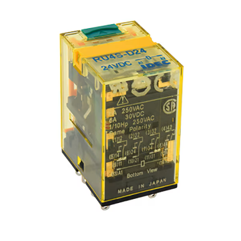 Relee - RU4S-CD-D24, Plug-in releu 4PDT 6A 24VDC