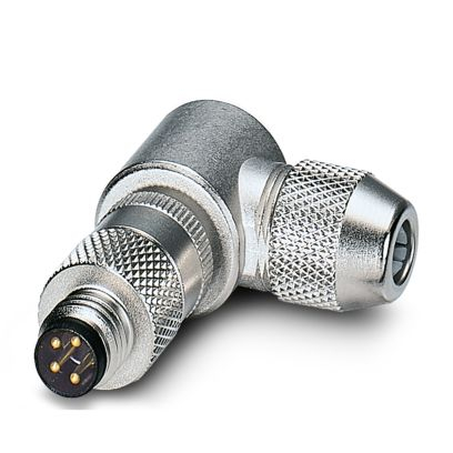 Cabluri de conectare cu mufa - SACC-M 8MR-4CON-SH, Conector, universal, 4 poziții, ecranat, fișă înclinată M8