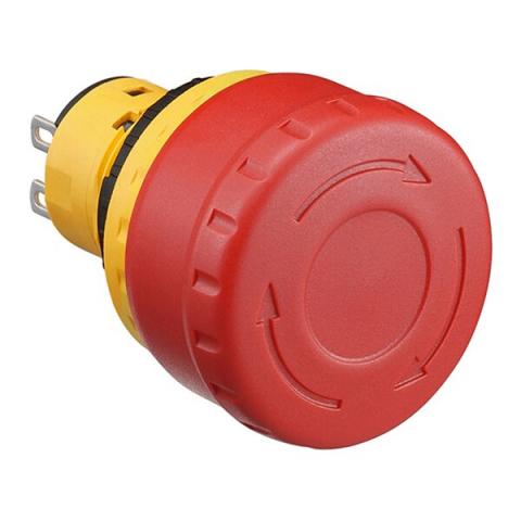 Butoane - XA1E-BV3U02TR, E-stop (neluminat) / seria XA, Ø16mm, Ø29mm, 2NC