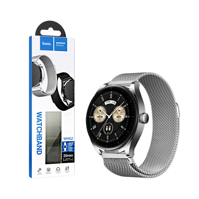 Hoco WH02 Simple Beauty curea Milanese 20 mm și 22 mm cu magnet [3]