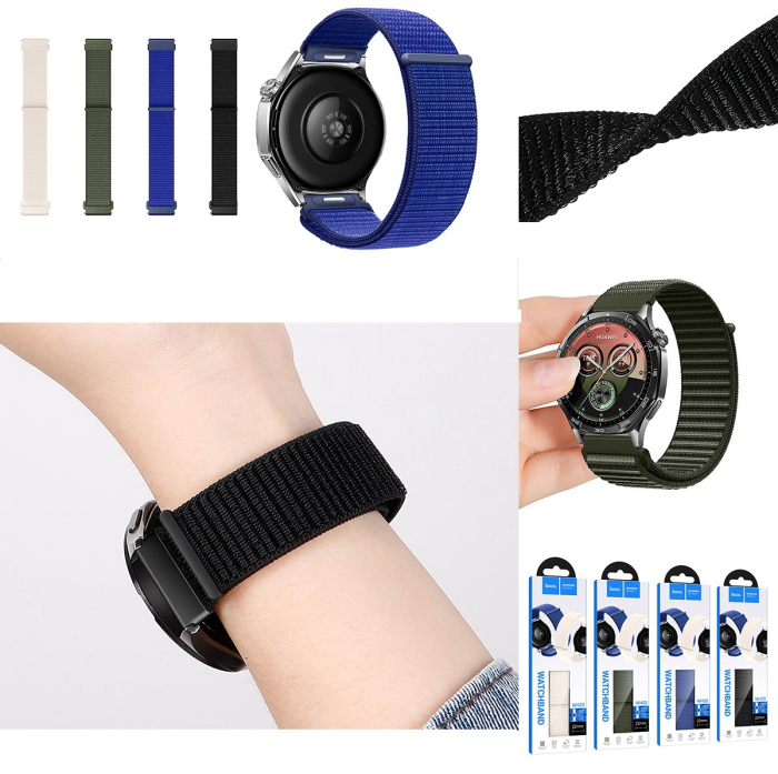 Hoco WH20 Belle curea nylon 20 mm și 22 mm pentru smartwatch [3]