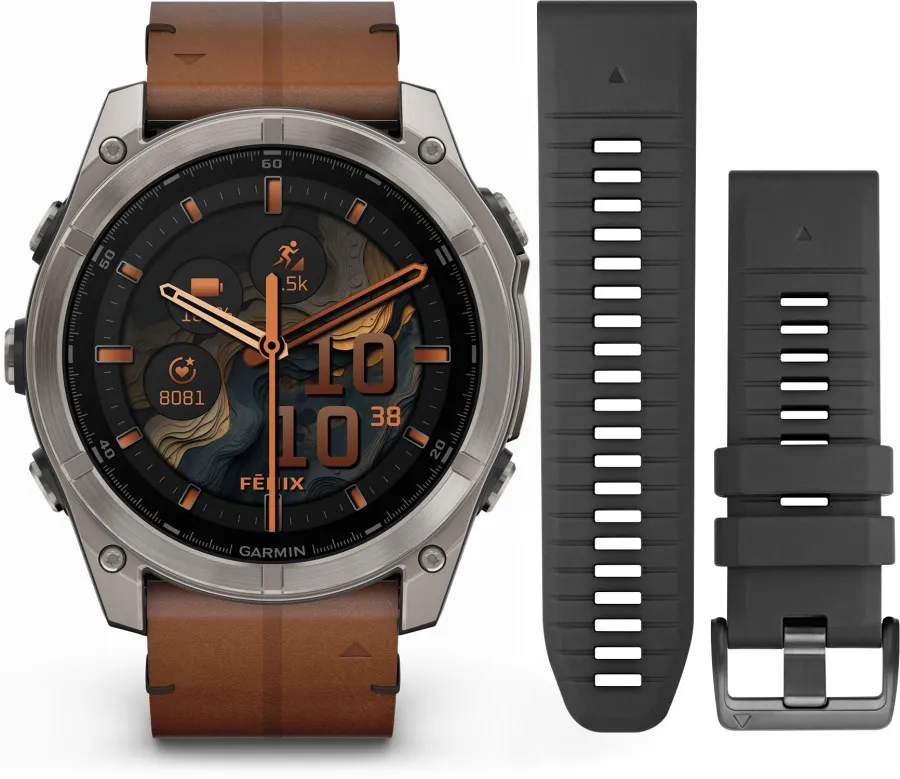 Garmin fēnix 8 Sapphire 51 mm – titan, safir, 10 ATM, autonomie 29 zile [1]