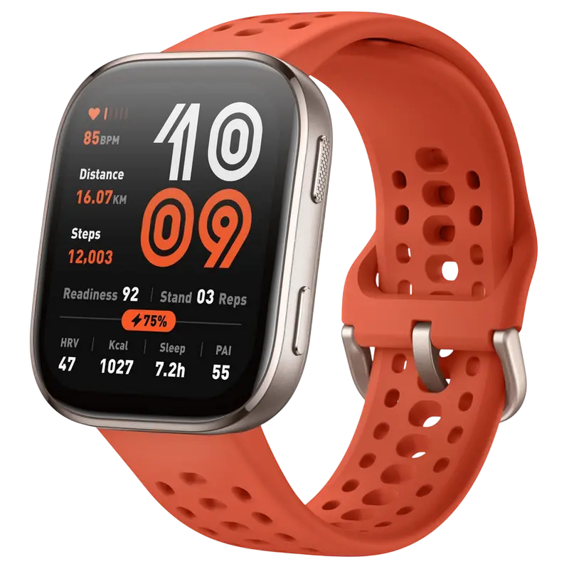 Amazfit Bip 6 Red cu ecran AMOLED și curea roșie [2]
