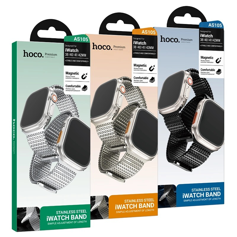 Hoco AS105 Domino – Brățară oțel, magnetică, respirabilă [4]