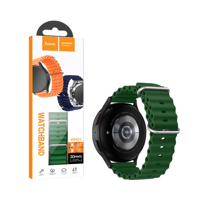 Hoco WH01 Flexible curea silicon universală 20 mm și 22 mm pentru smartwatch [2]