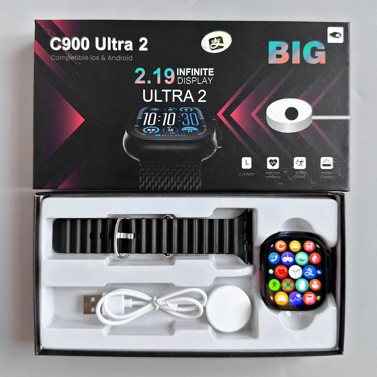 C900 Ultra 2 – Smartwatch premium cu funcții fitness și notificări inteligente [3]