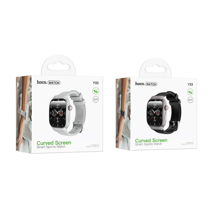 Hoco Y33 Black și Silver cu ecran curbat de 2,01 inch [4]