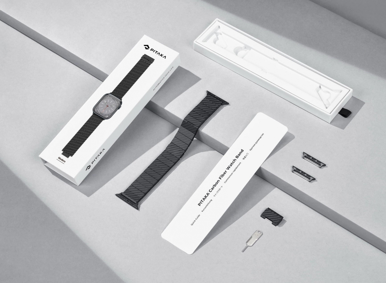 PITAKA Carbon Fiber Band Modern– Cureaua premium din fibră de carbon pentru Apple Watch [8]
