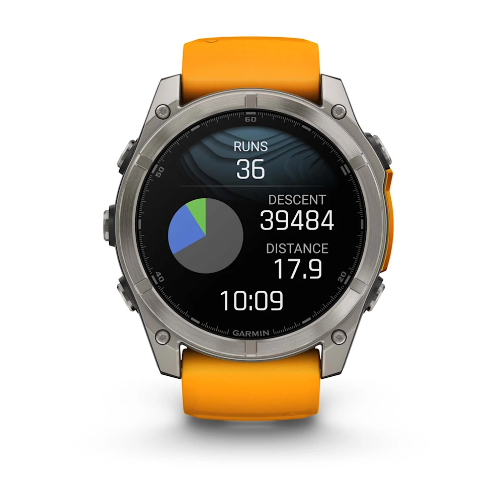 Garmin fēnix 8 Sapphire 51 mm – titan, safir, 10 ATM, autonomie 29 zile [12]