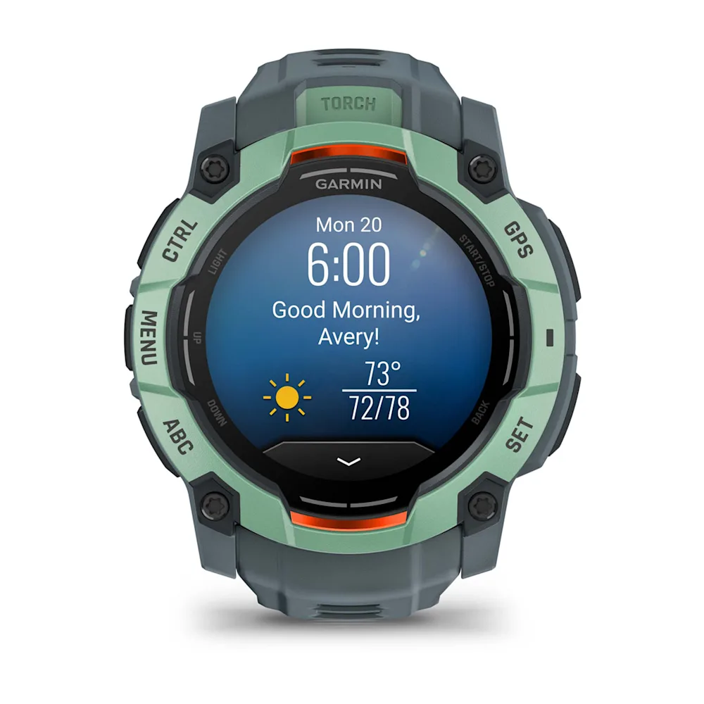 Garmin Instinct 3 50 mm – AMOLED, 10 ATM, lanterna LED, autonomie 24 zile [1]