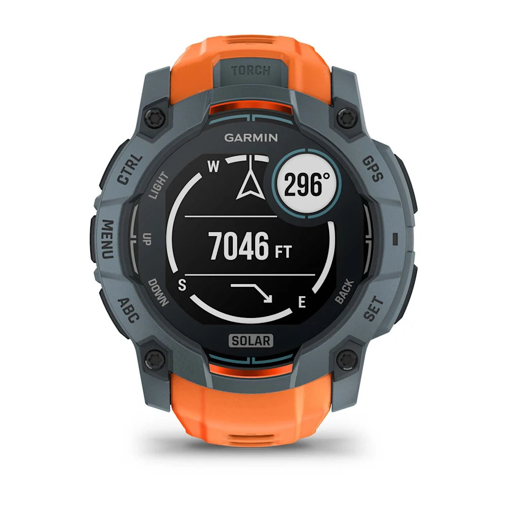 Garmin Instinct 3 Solar 50 mm – Power Glass, 10 ATM, lanternă LED, autonomie extinsă [16]