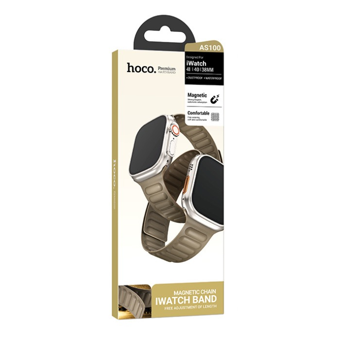 HOCO AS100 38/40/41mm – Brățară premium din material textil pentru Apple Watch [3]