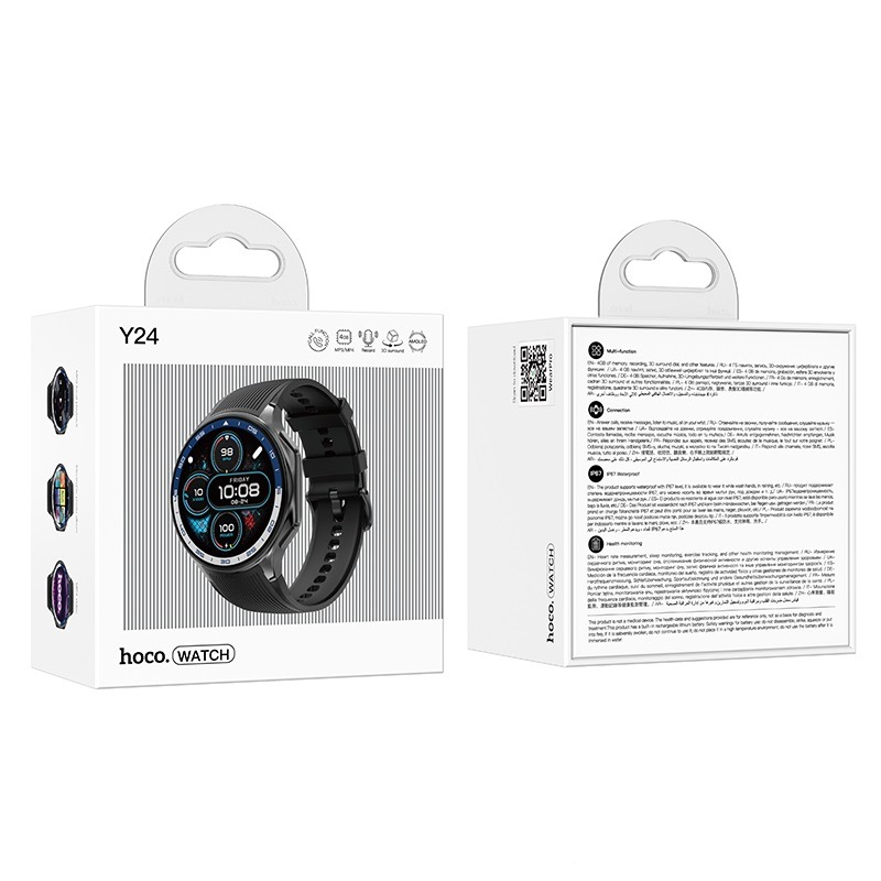 Hoco Y24 – Smartwatch Sport cu Ecran AMOLED și Funcție Apeluri [4]