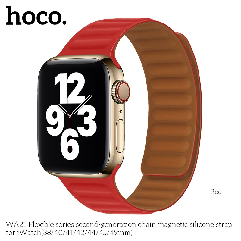 Hoco iWatch WA21 42/44/45/49mm – Премиальный спортивный силиконовый ремешок для Apple Watch [1]