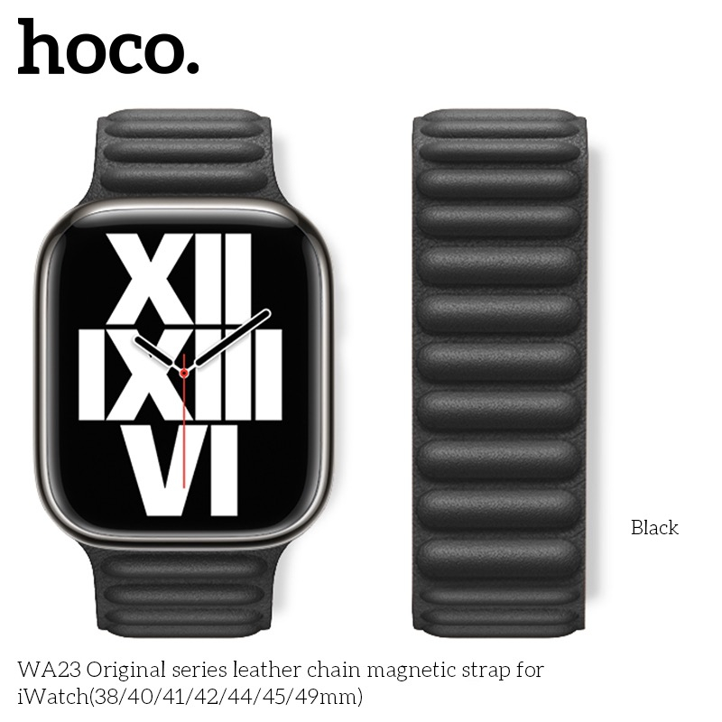 Hoco iWatch WA23 38/40/41mm – Brățară premium din piele pentru Apple Watch [1]