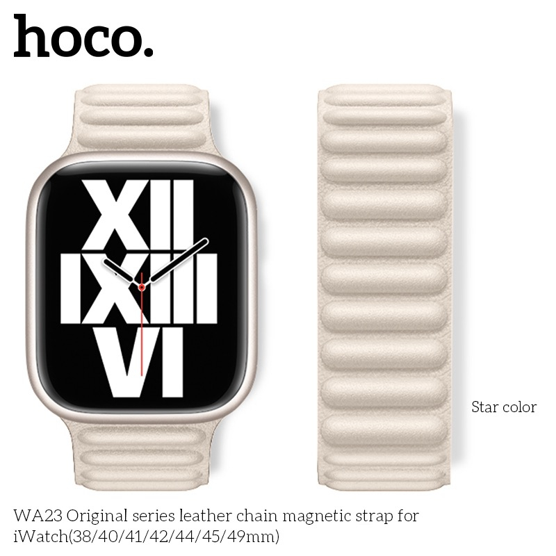 Hoco iWatch WA23 42/44/45/49mm – Brățară premium din piele pentru Apple Watch [1]