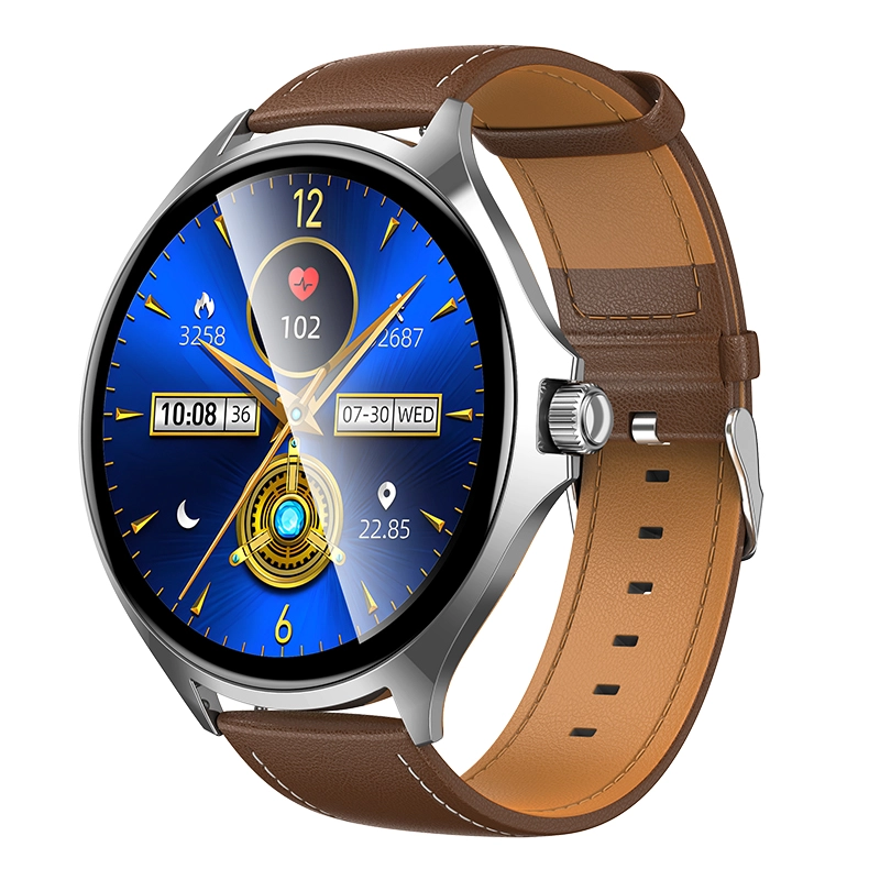 Ceasuri inteligente pentru bărbați - Hoco Y39 Black și Silver cu ecran TFT rotund de 1,7 inch
