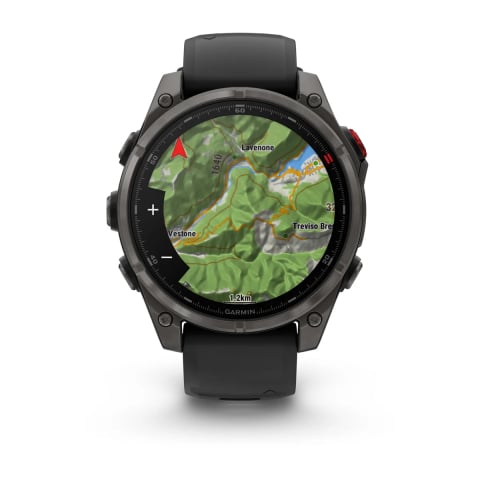 Ceasuri inteligente pentru bărbați - Garmin fēnix 8 Pro Sapphire 47mm — AMOLED, titan, safir