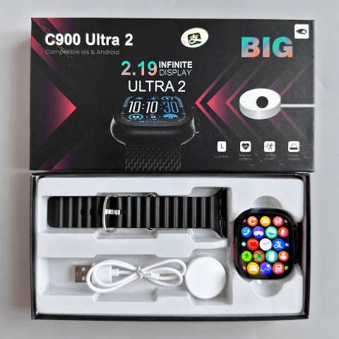 C900 Ultra 2 – Smartwatch premium cu funcții fitness și notificări inteligente [2]