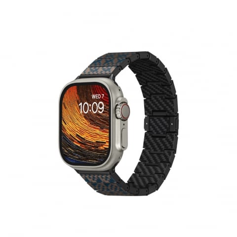 Pentru toate modelele - PITAKA Carbon Fiber Band Stairs – Cureaua reglabilă premium pentru toate modelele Apple Watch