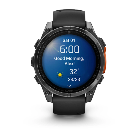 Ceasuri inteligente pentru bărbați - Garmin fēnix 8 47 mm – AMOLED, oțel, 10 ATM, autonomie 16 zile