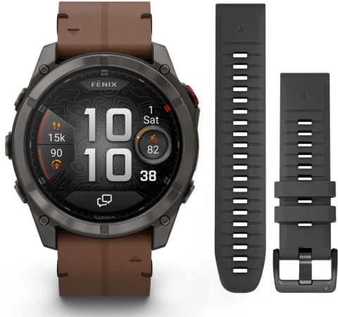 Ceasuri inteligente pentru bărbați - Garmin fēnix 8 Pro Sapphire  — AMOLED, titan, safir