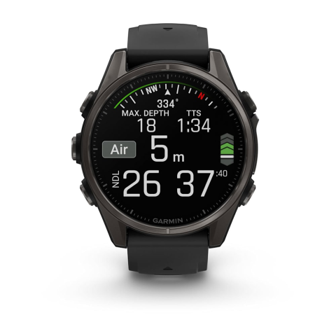 Умные часы - Garmin fēnix® 8 Sapphire – Титан + Сапфир + 32 ГБ + 10 дней автономии
