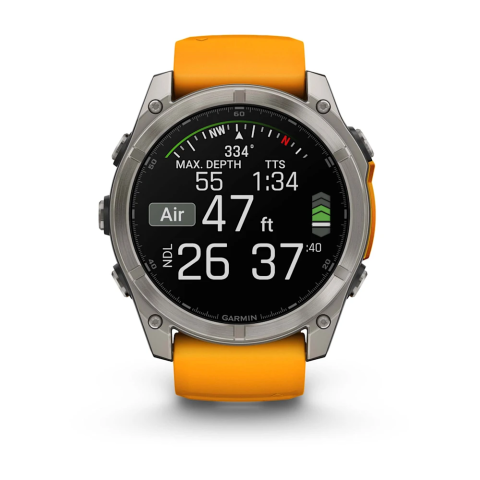 Garmin fēnix 8 Sapphire 51 mm – titan, safir, 10 ATM, autonomie 29 zile [12]