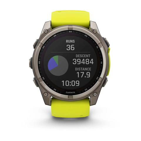 Garmin fēnix 8 Solar Sapphire 51 мм – титан, сапфир, 10 ATM, автономность 30–48 дней [9]