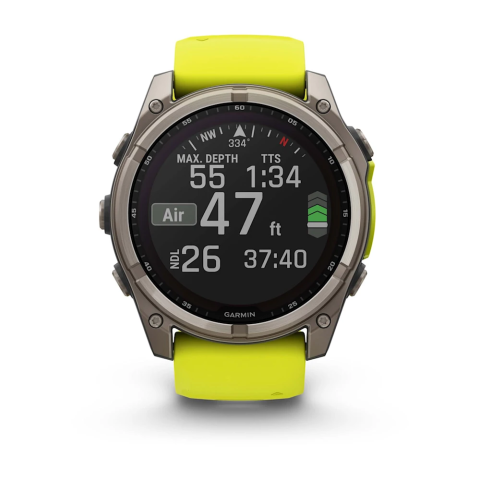 Умные часы - Garmin fēnix 8 Solar Sapphire 51 мм – титан, сапфир, 10 ATM, автономность 30–48 дней