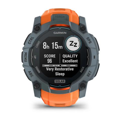 Garmin Instinct 3 Solar 50 mm – Power Glass, 10 ATM, lanternă LED, autonomie extinsă [6]