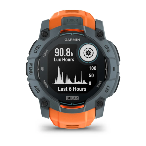 Garmin Instinct 3 Solar 50 mm – Power Glass, 10 ATM, lanternă LED, autonomie extinsă [18]