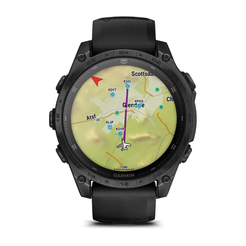 Умные часы - Garmin tactix 8 47 мм – сапфир, титан, 10 ATM, 16 дней автономности