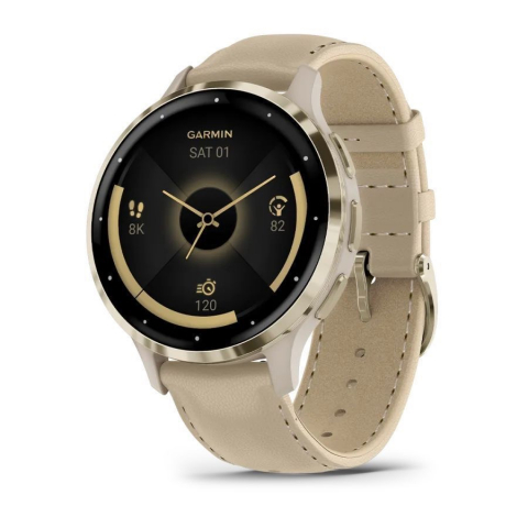 Garmin Venu 3S – Ceas premium cu cureaua din piele + rate 0% (4–12 luni) [1]