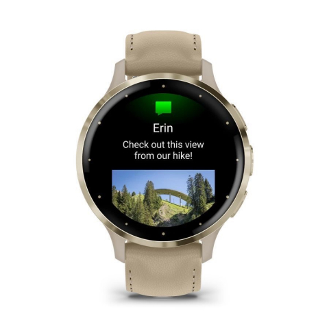 Garmin Venu 3S – Ceas premium cu cureaua din piele + rate 0% (4–12 luni) [7]