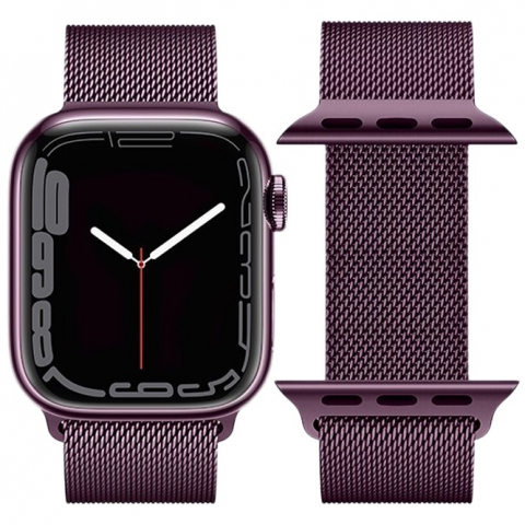 Accesorii pentru ceasuri - Hoco iWatch WA03 42/44/45/46/49mm – Brățară metalică premium pentru Apple Watch