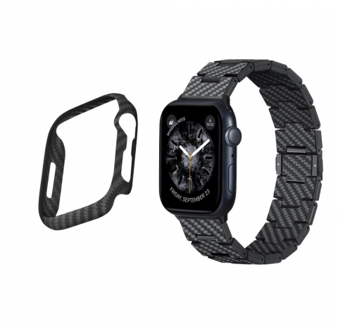 PITAKA Carbon Fiber Retro Band – Cureaua premium retro pentru Apple Watch [2]