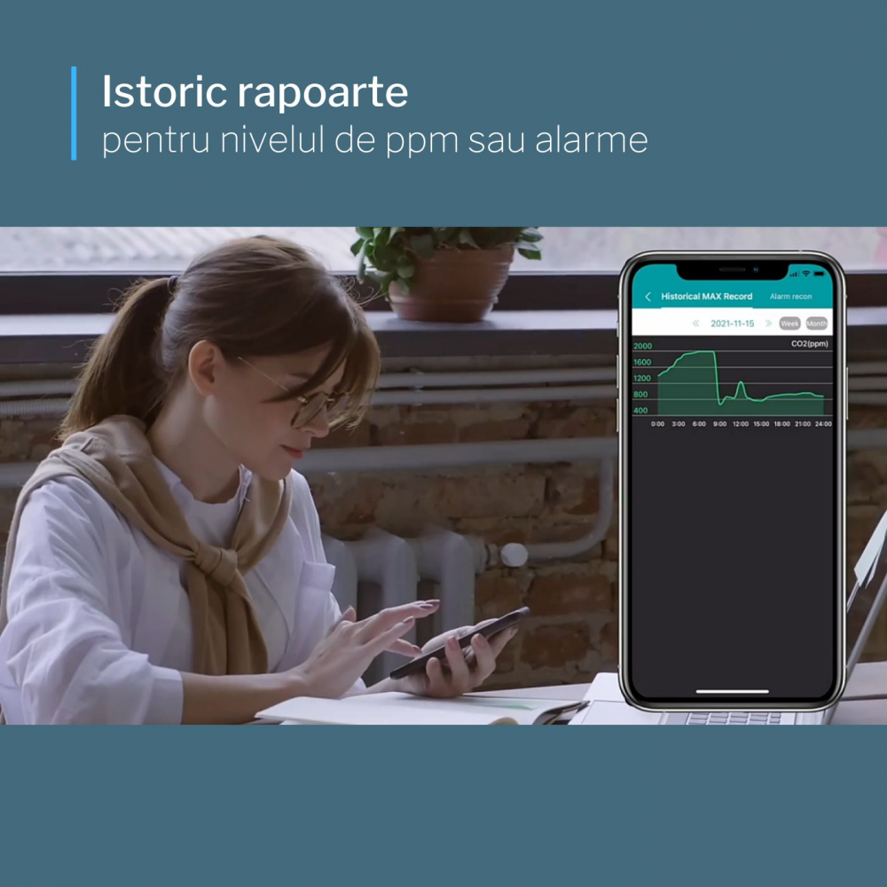 Senzor CO2 pentru monitorizarea calității aerului [7]